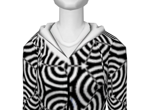 Avatar Streetwear -black spiral spectrum hoodie