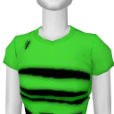 Avatar Streetwear torn green shirt