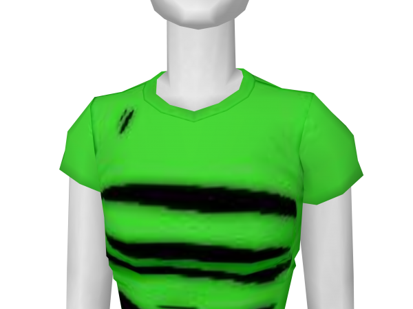 Avatar Streetwear torn green shirt