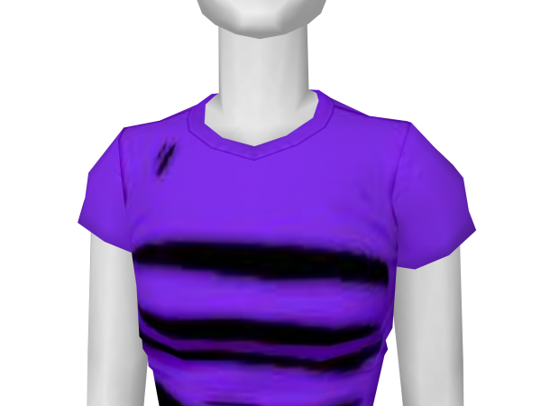 Avatar Streetwear torn purple shirt