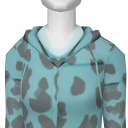 Avatar Bright blue leopard hoodie
