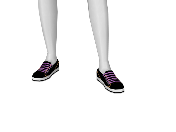 Avatar Flat sneakers purple and orange