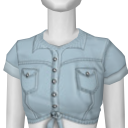 Avatar Tied jean shirt-light blue