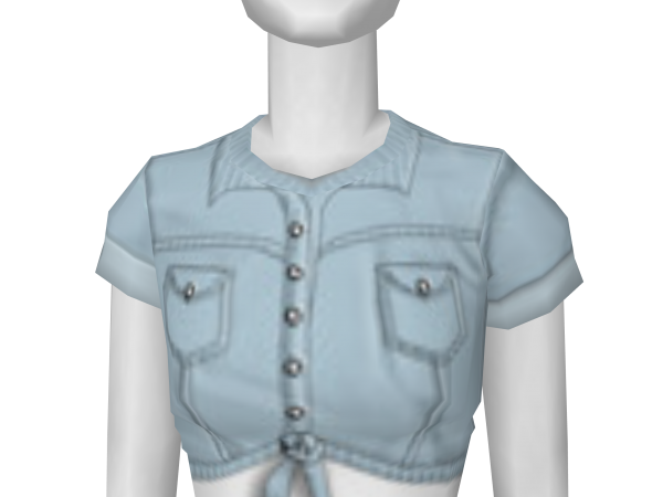 Avatar Tied jean shirt-light blue