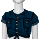 Avatar Tied jean shirt-dark blue