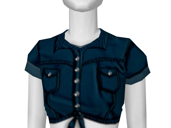 Avatar Tied jean shirt-dark blue