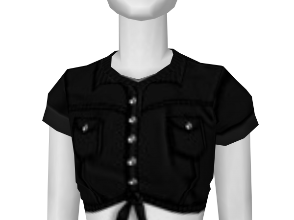 Avatar Tied jean shirt-black