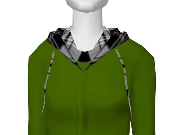 Avatar Plaid hooded green hoodie