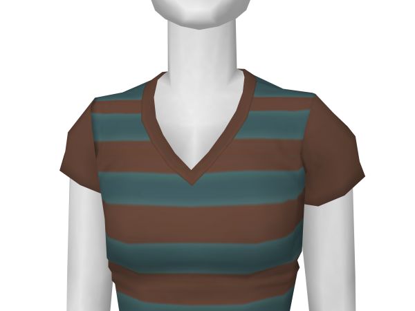 Avatar Striped v-neck tee