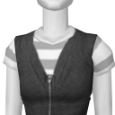 Avatar Gray zip-up vest