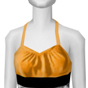 Avatar Leopard neck tie tank in orange