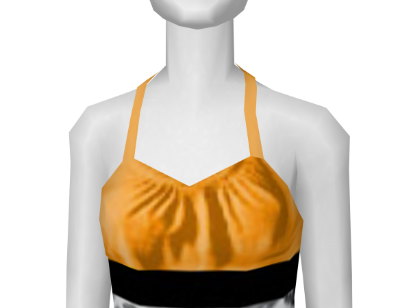 Avatar Leopard neck tie tank in orange