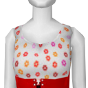 Avatar Red vintage flower dress