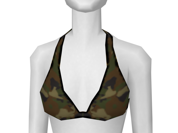 Avatar Camo outfit bikini top