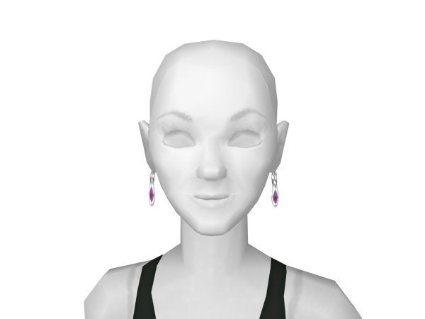 Avatar Pink gem earrings