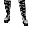 Avatar Black and white lolita boots
