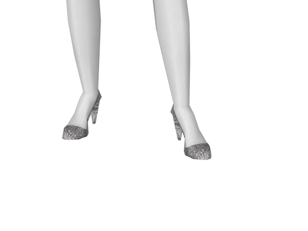 Avatar Silver sequin heels