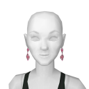 Avatar Pink bedazzled earrings