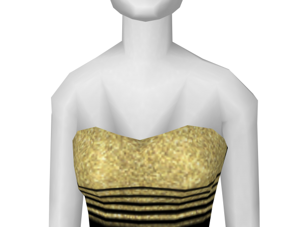Avatar Black and gold glitter cocktail dress