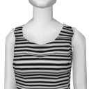 Avatar Black and white casual tank top