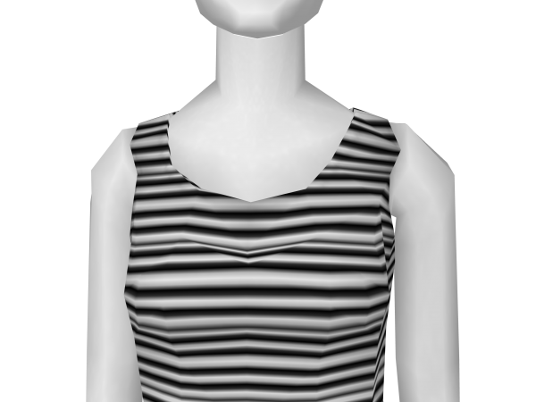 Avatar Black and white casual tank top