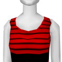 Avatar Black and red laced tank top