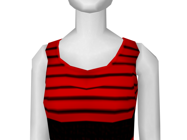 Avatar Black and red laced tank top