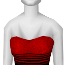 Avatar Black and red glitter cocktail dress