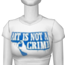 Avatar D.d. designs-art is not a crime tee