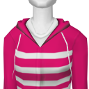 Avatar Pink striped hoodie