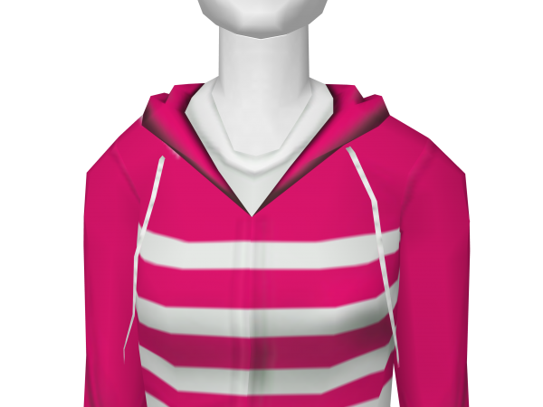Avatar Pink striped hoodie