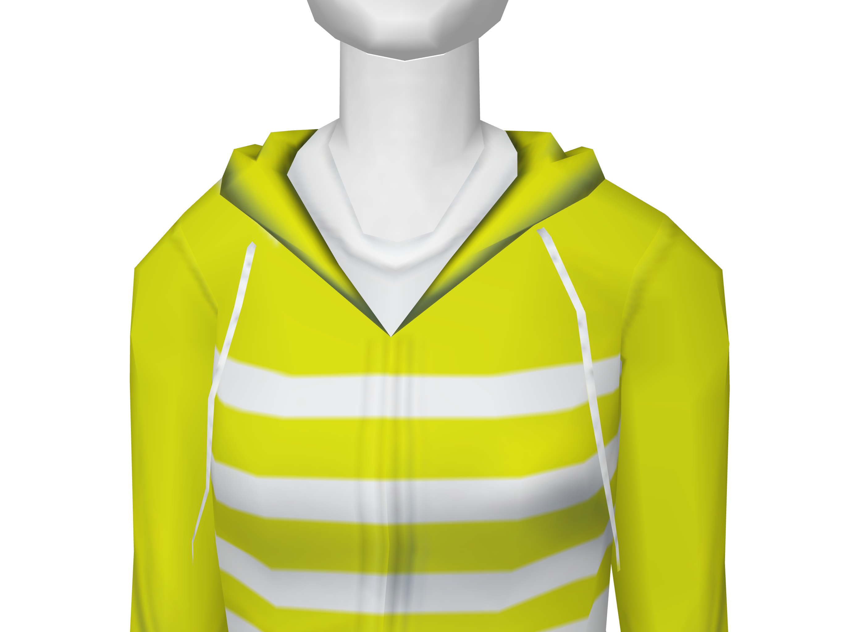 Yellow striped hoodie