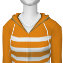 Avatar Orange striped hoodie