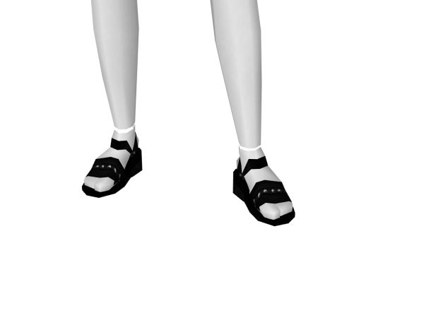 Avatar Black studded sandalz