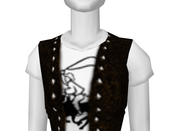 Avatar Studded leather vest (cowboy tee)
