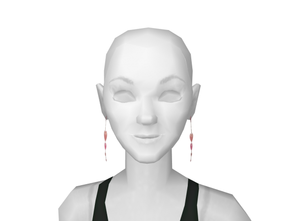 Avatar Pink hearts & gems earrings