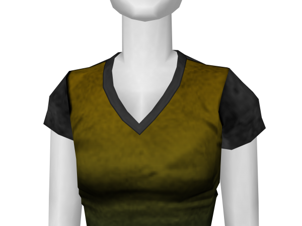 Avatar Yellow to teal gradient v-neck