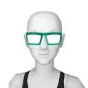 Avatar Seafoam green hipster glasses