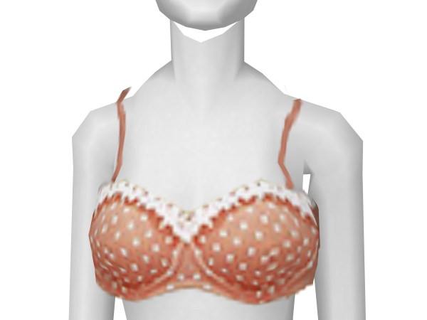 Avatar Rose bandeau style polkadot bikini top