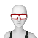 Avatar Red hipster glasses