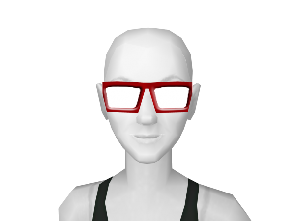 Avatar Red hipster glasses
