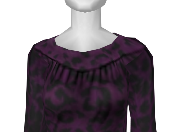 Avatar Purple leopard print dress