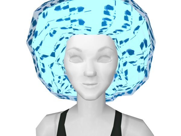 Avatar Blue funky afro.
