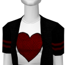 Avatar Sweater with heart tee