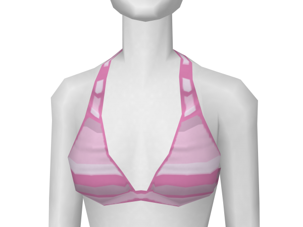 Avatar Striped girly bikini top