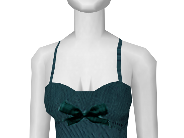 Avatar Green top with ribbon
