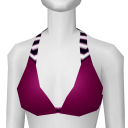 Avatar Purple & stripe bikini top