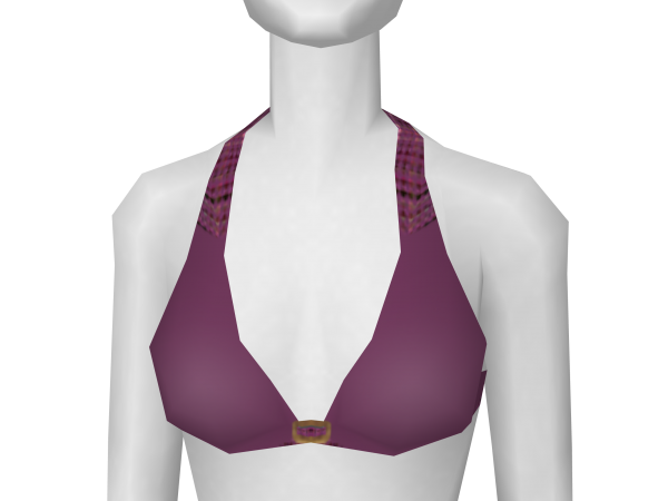 Avatar Purple plaid bikini top