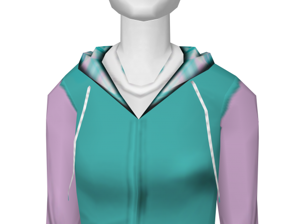 Avatar Teal and lavendar plaid bonfire hoodie
