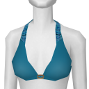 Avatar Blue plaid bikini top